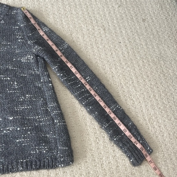 Banana Republic Metallic Cross-Back Pullover Sweater in Steel Grey Size XS - Picture 10 of 11